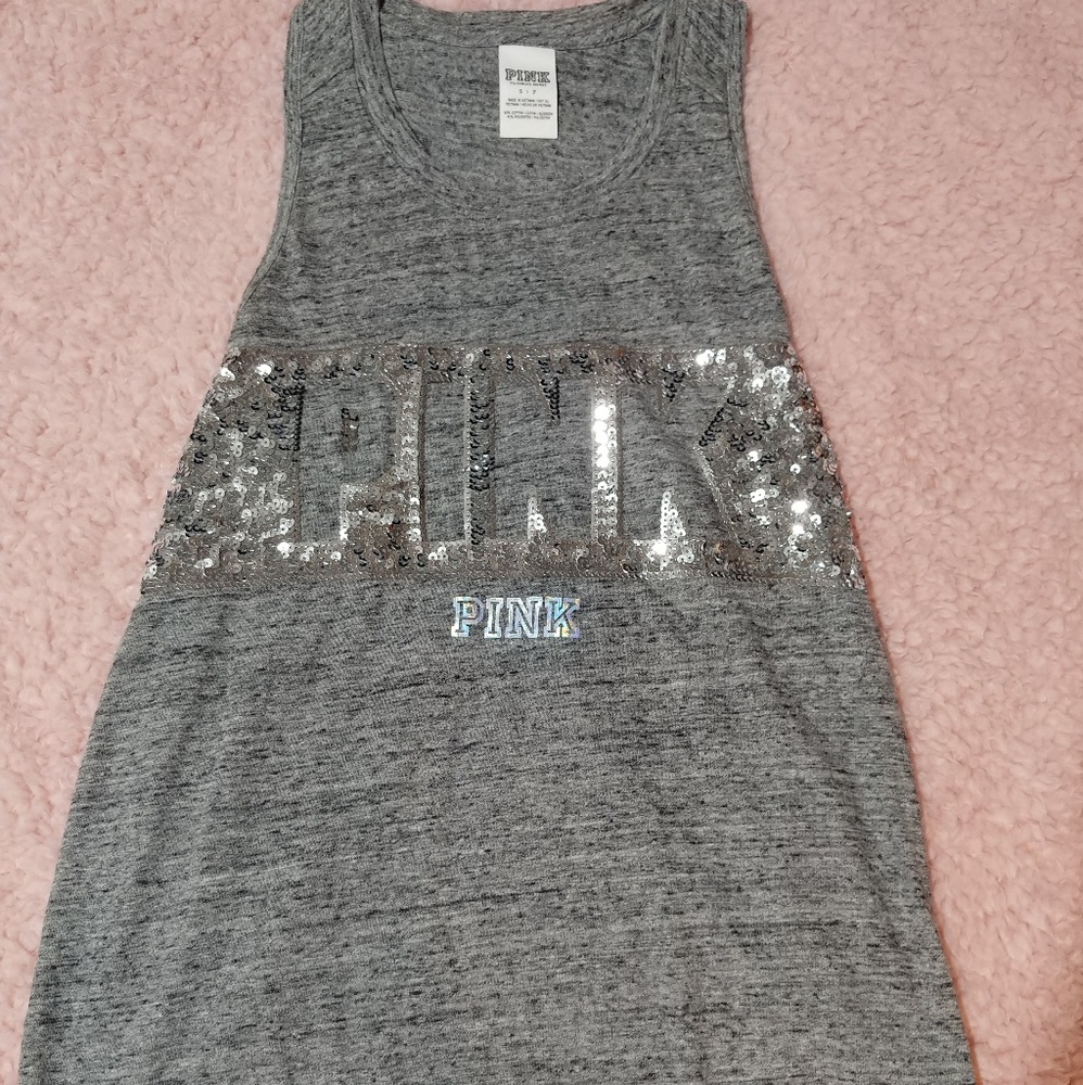 VS PINK sequin tank top
